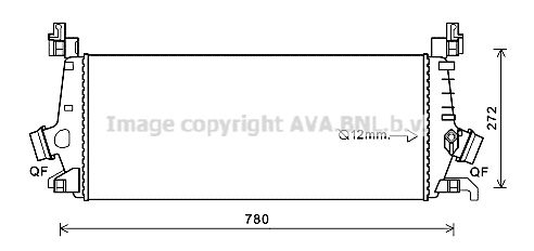 AVA QUALITY COOLING Kompressoriõhu radiaator OLA4647